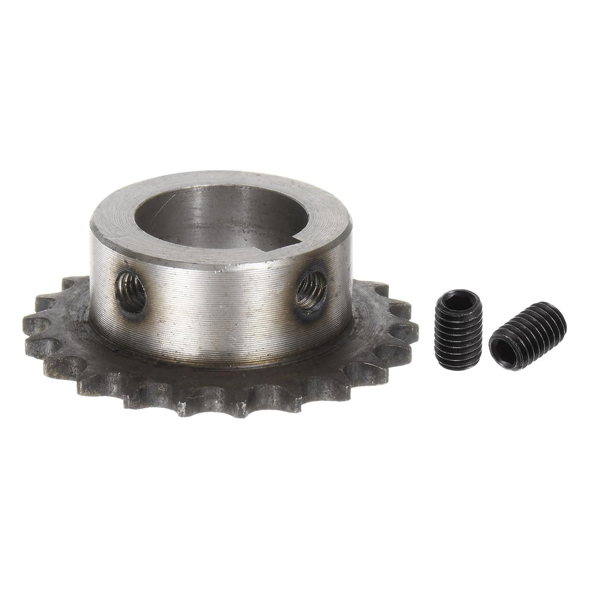 ISO/DIN 06B-1 Roller Chain Sprocket B Type 30mm Bore, 3/8" Pitch, A3-Steel Single Strand Roller Sprocket Hardened 22 Tooth
