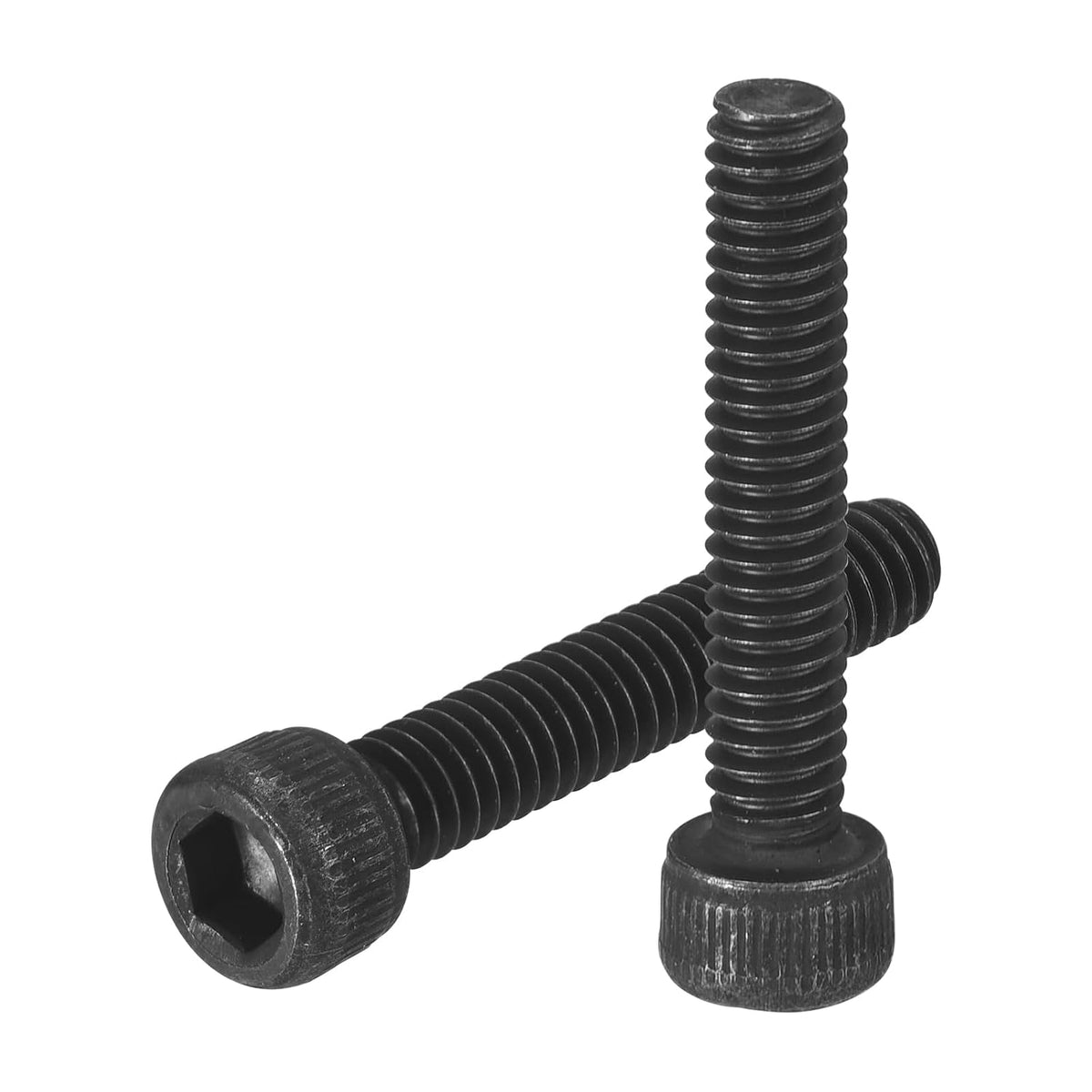 Hex Socket Bolts (#8-32x3/4), Grade 12.9 Carbon Steel Hex Socket Drive Screws, Black, 30 Pcs
