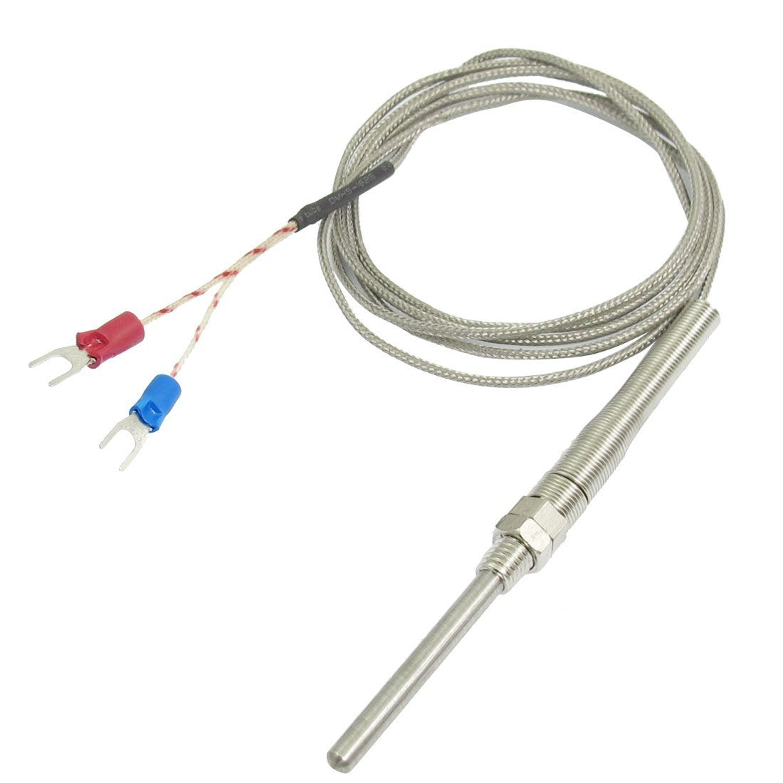 K Type 50x5mm 0-500 Degree Celsius Thermocouple Probe Sensors 1.5M