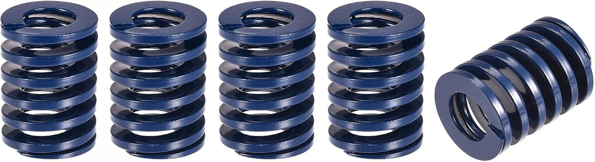 3D Printer Die Spring, 5pcs 20mm OD 25mm Long Spiral Stamping Light Load Compression Mould Die Springs for 3D Printer Electric Part, Blue