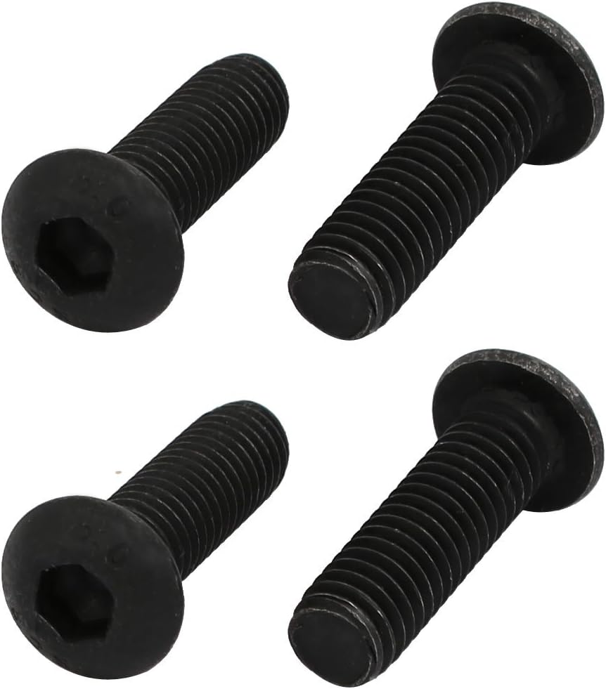 4pcs M6x20mm 10.9 Grade Left Hand Thread Bolt Lock Screw for Drill Chuck