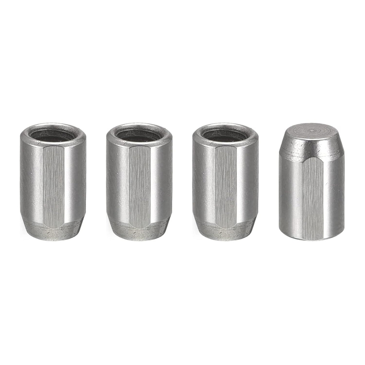 M4 Internal Thread Dowel Pin 4pcs 6x10mm Chamfering Flat Exhaust Groove Cylindrical Pin Bed Bookshelf Metal Devices Industrial Pins