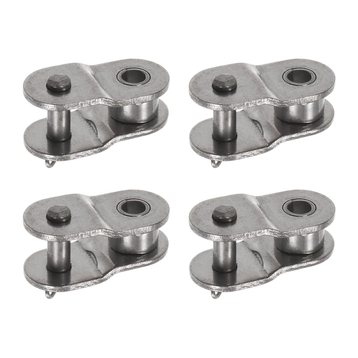 4Pcs Chain Offset Half Link Roller 8mm Pitch Stainless Steel Standard Chain End Connector Split Links for 05B Chain