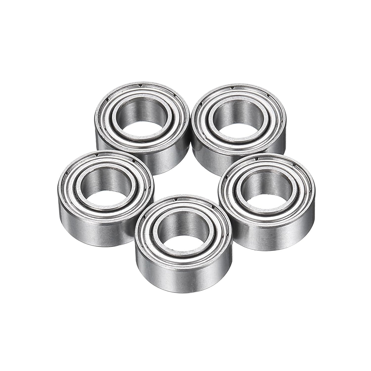 5pcs MR105ZZ Deep Groove Ball Bearings 5x10x4mm Chrome Steel Miniature Bearing Double Shielded Precision Bearings, P5 (ABEC 5)