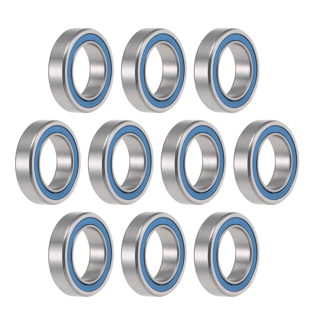 MR1016-2RS Deep Groove Ball Bearings 10mm x 16mm x 4mm Double Sealed Chrome Steel P0(ABEC1) 10pcs