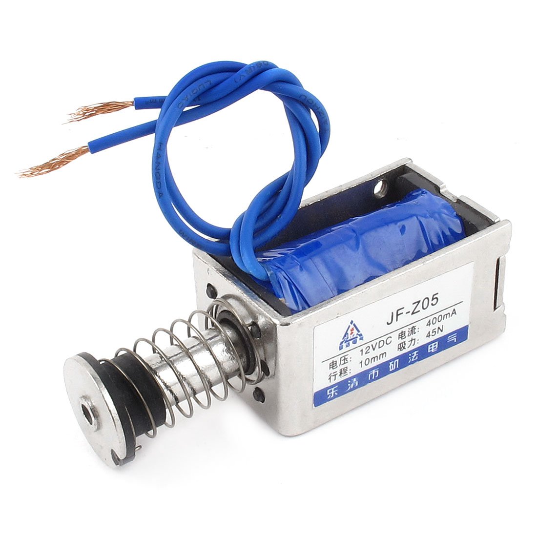 DC 12V 400mA 10 mm 45N Actuator Solenoid, Electromagnet JF-Z05