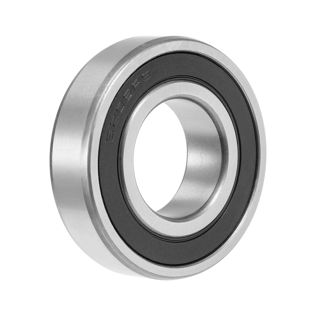 6206-2RS Deep Groove Ball Bearing 30x62x16mm Double Sealed Chrome Steel Bearings 1-Pack