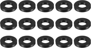 15 Pcs Solid Nitrile Rubber Flat Washer DN65 1-5/16" OD x 7/8" ID x 7/32" Thickness Large Washers O Ring Sealing Gaskets, Industrial Flat Rubber Spacer, Black