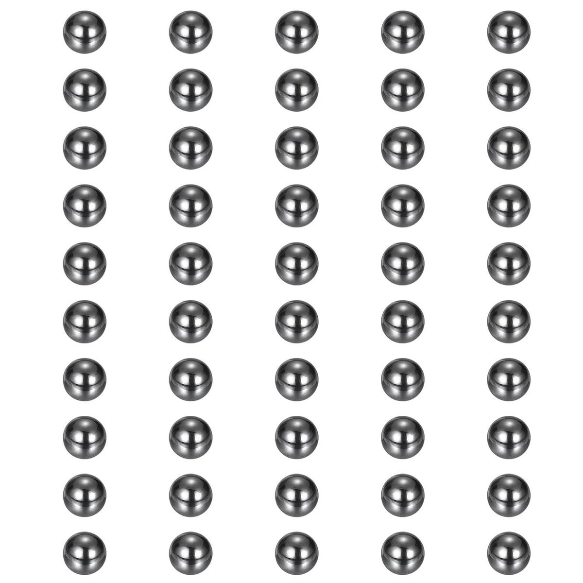 50Pcs 1/16"(1.588mm) Ceramic Bearing Balls, Silicon Carbide Ceramic Balls G10 Precision for Electronic Equipment Precision Instruments, Black