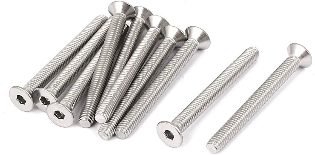 M4 x 40mm Hex Socket Countersunk Flat Head Screw Bolts 10pcs