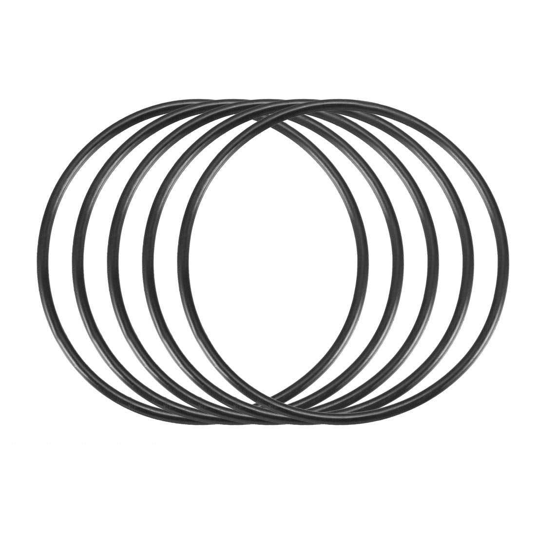 Nitrile Rubber O-Rings 75mm OD 69.7mm ID 2.65mm Width, Metric Sealing Gasket, Pack of 5