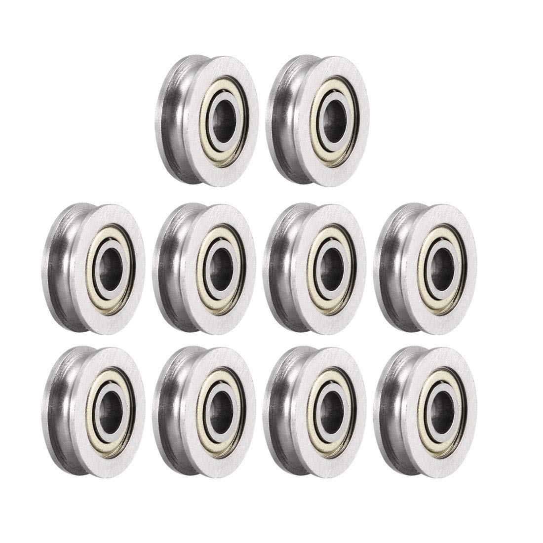 U604ZZ Deep Groove Ball Bearings 4mmx13mmx4mm Double Metal Shielded Carbon Steel Bearings 10pcs