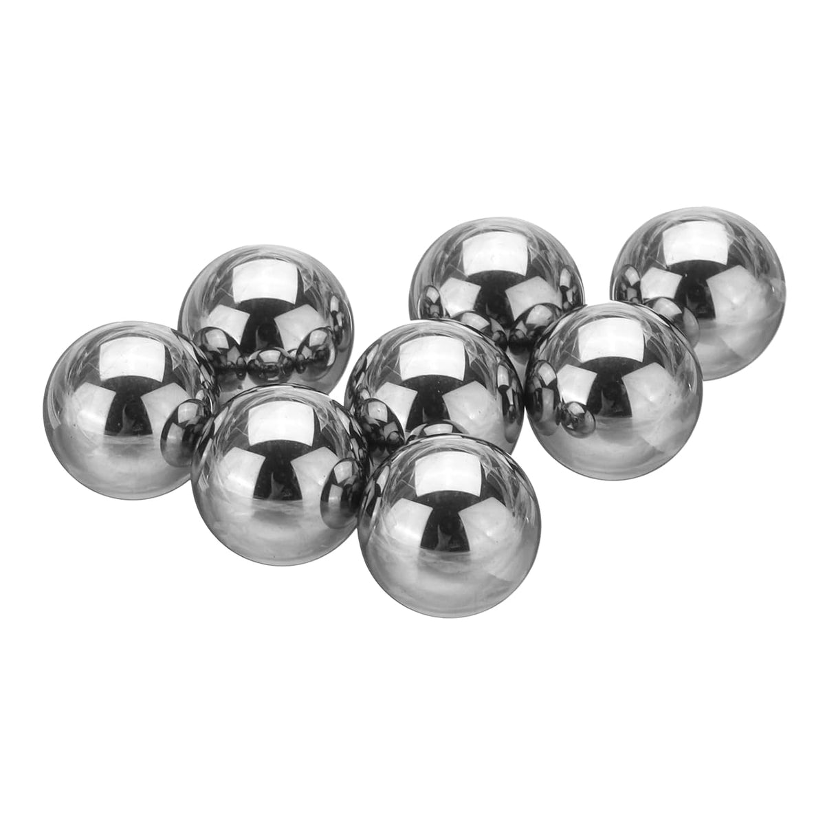 8 Pcs Tungsten Steel Bearing Balls 9.5 mm Carbide G10 Precision Ball for Industrial Spheres, Machinery, Automotive, and DIY (Mirror)