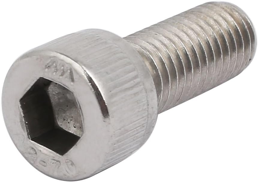 M10x25mm 304 Stainless Steel Left Hand Thread Hex Socket Head Cap Screw Fastener