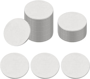 50Pcs Stainless Steel Disc, 31/32"(25mm) Dia. 0.07"(1.7mm) Thick Round Flat Metal Plate Stamping Blanks, Circle Metal Plate for Crafts Stamping Jewelry Making