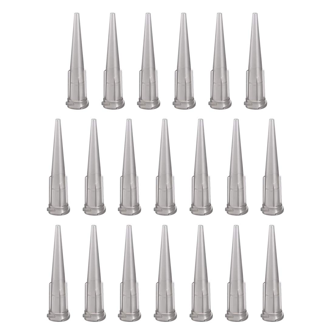 Industrial Blunt Tip Tapered Dispensing Fill Needle 16ga X 1.26" Gray 20pcs