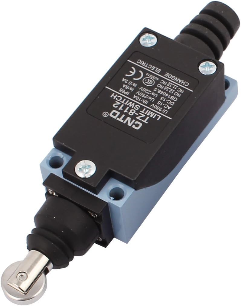1 Set TZ-8112 Parallel Roller Plunger Actuator Limit Switch 6A/250VAC 0.3A/220VDC for CNC Mill 3D Printer Door Switch