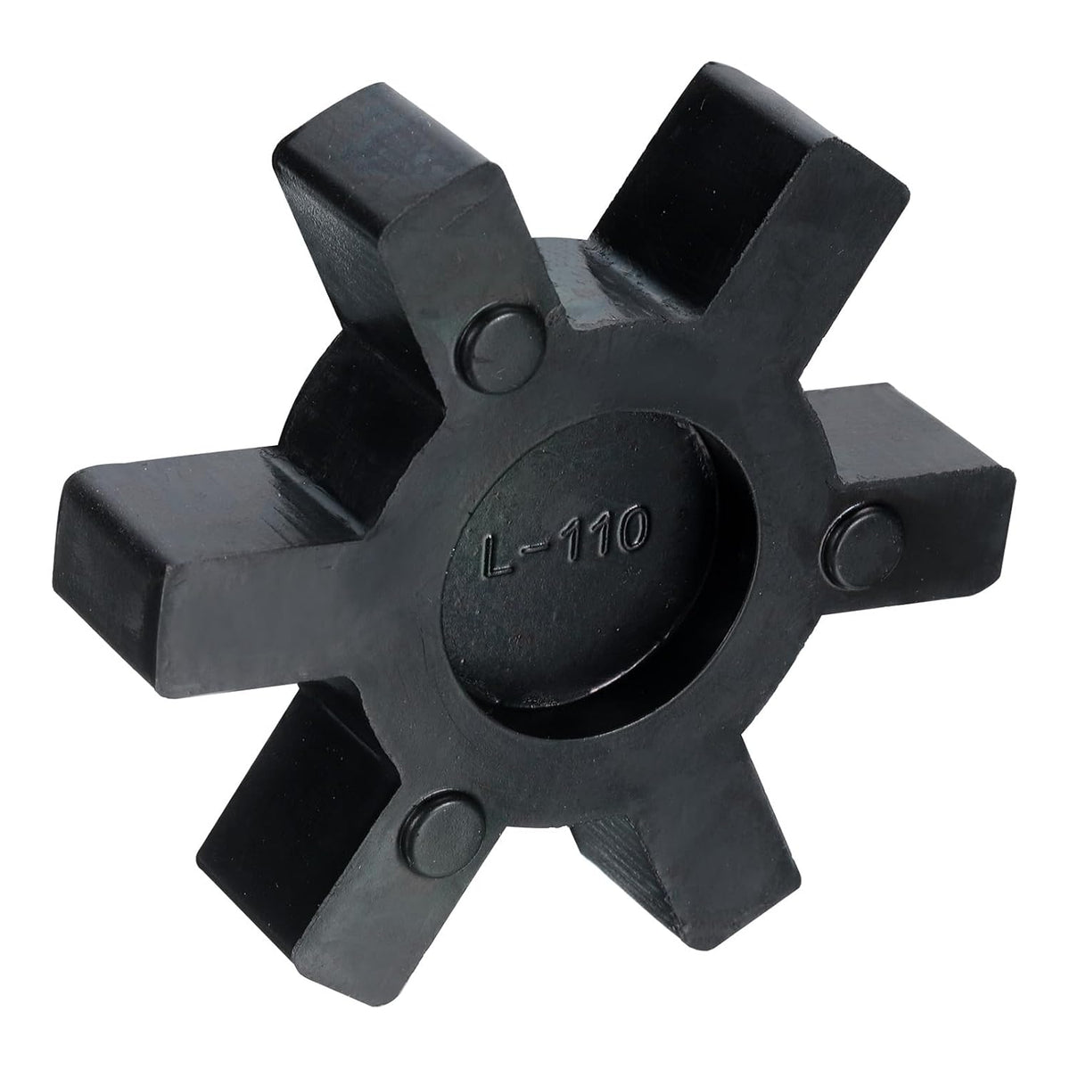 L110 Jaw Coupling Insert, Flexible Solid Type NBR Rubber Jaw Coupling Center Inserts for L Jaw Coupling L-Jaw Coupler Set, Black, Red