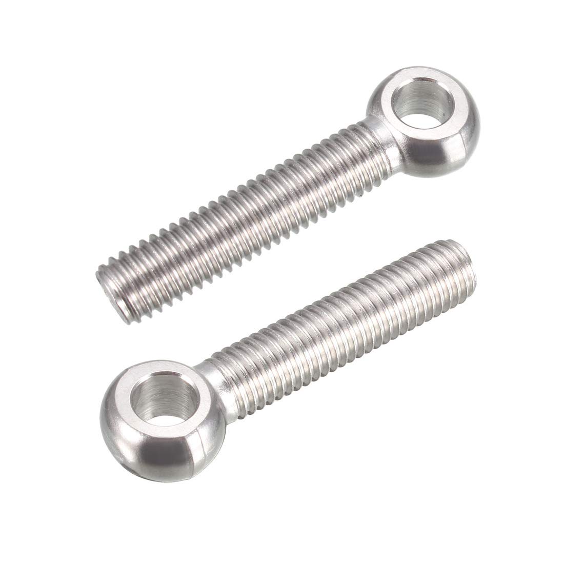 M10 x 50mm Machinery Shoulder Swing Lifting Eye Bolt 304 Stainless Steel Metric Thread 2pcs