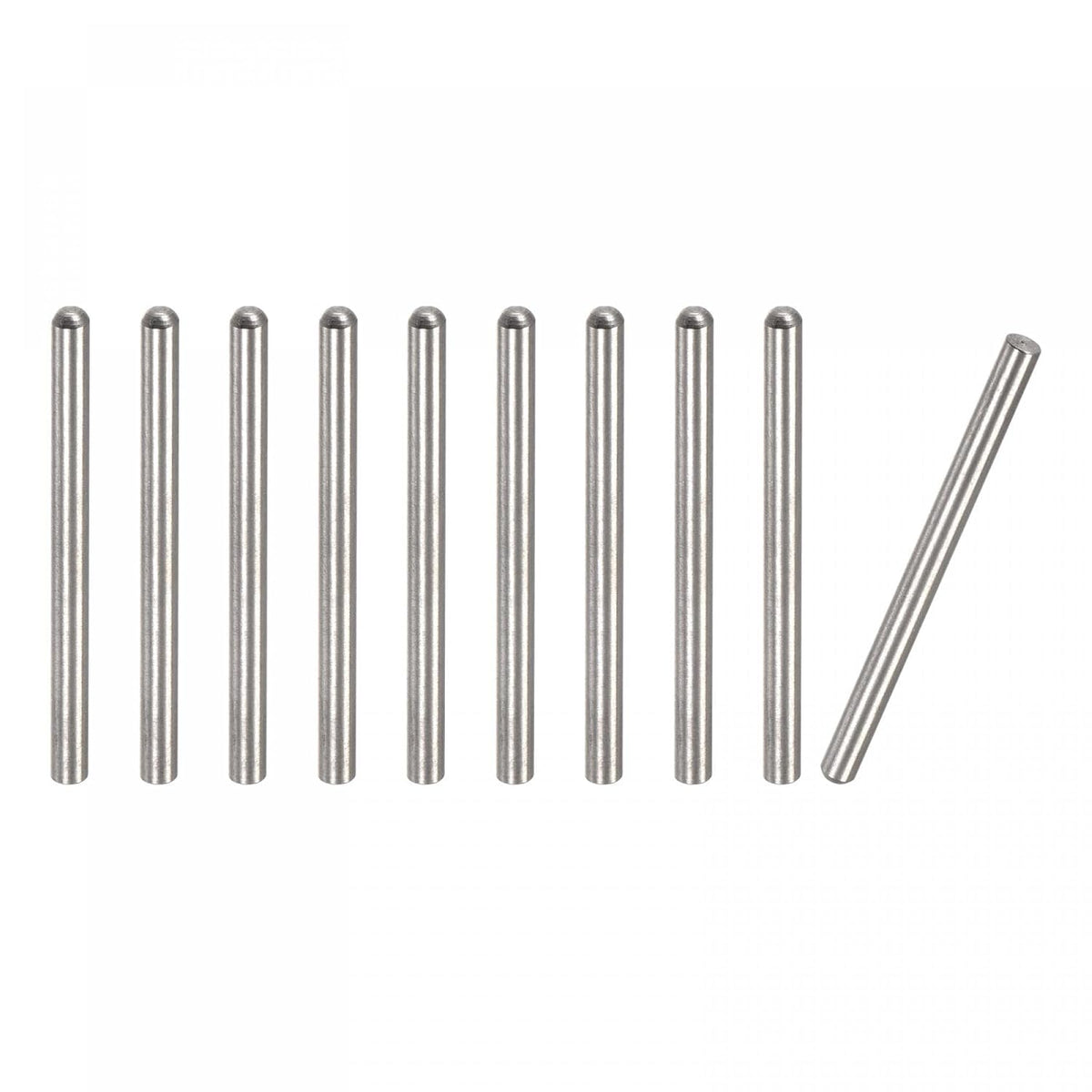 3x50mm Dowel Pins, 10pcs 304 Stainless Steel Round Head Flat Chamfered End Dowel Pin Bunk Bed Pins Shelf Pegs Support Shelves Fasten Elements