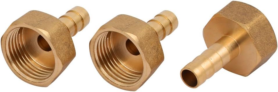 1/2BSP Female Thread 8mm Hose Barb Tubing Fitting Coupler Connecting Adapter 3pcs
