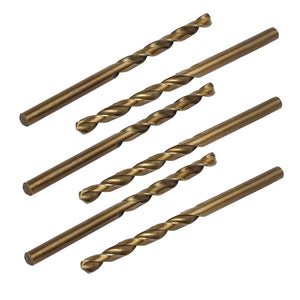 4.1mm Drilling Dia High Speed Steel Cobalt Metric Spiral Twist Drill Bit Rotary Tool for Hardened Metal, Stainless Steel, Cast Iron and Plastic 6pcs