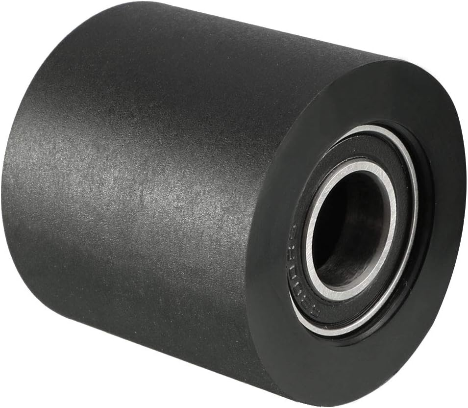 10x30x30mm Roller Idler Bearing Pulley Sliding Conveyor Wheel Black