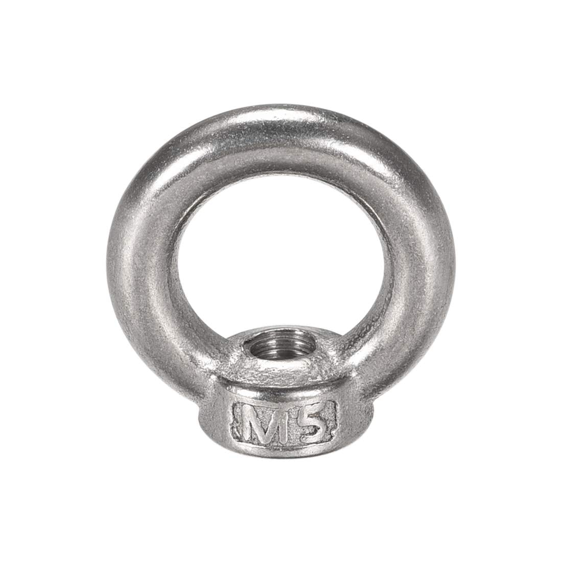 Lifting Eye Nut M5 Female Thread Metal Round Shape for Rope Fitting Pack of 20
