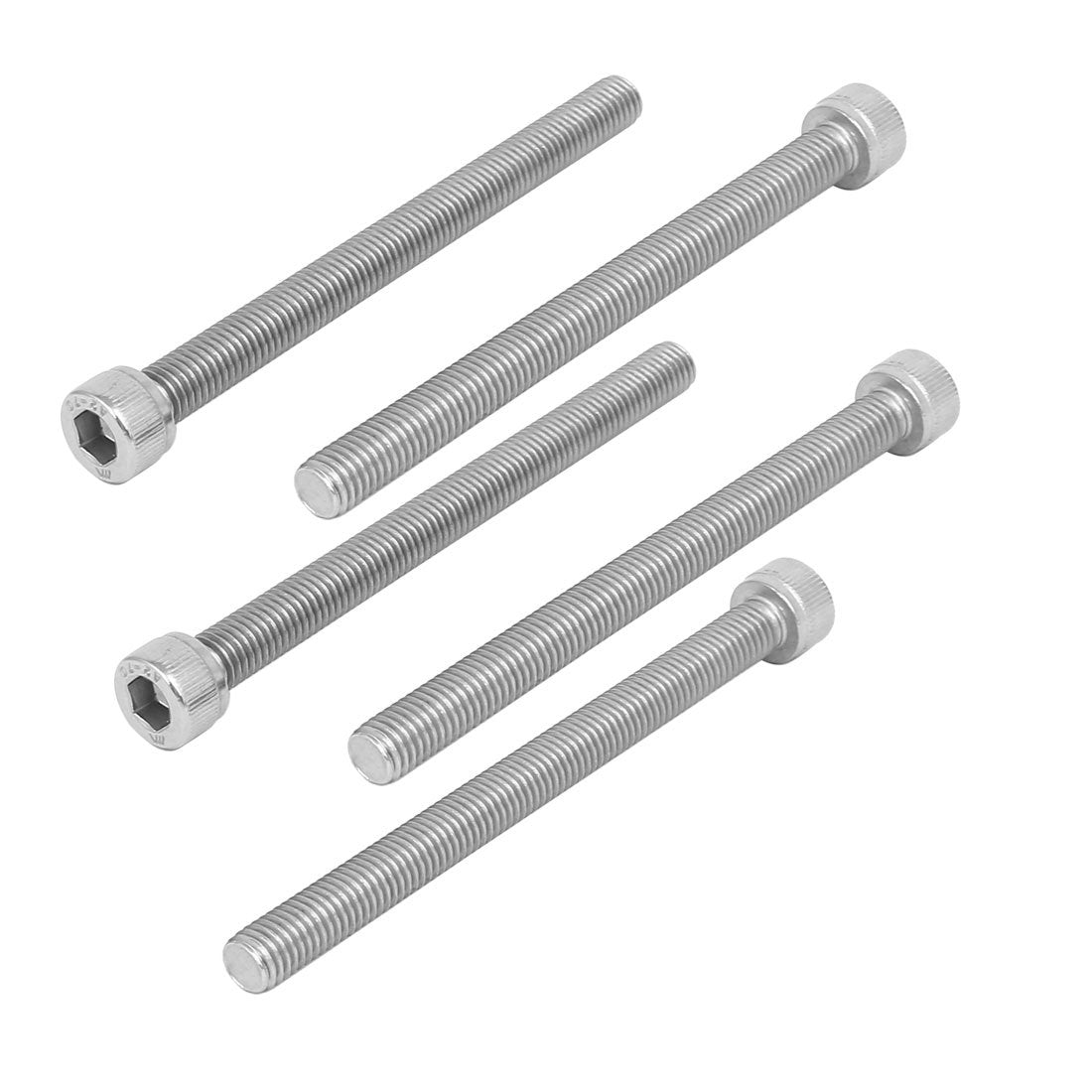 M10 x 120mm 304 Stainless Steel Hex Socket Head Cap Screws DIN912 5PCS