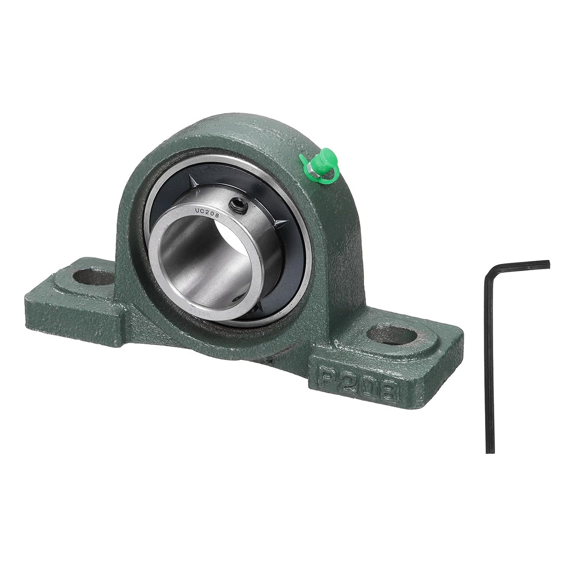 UCP208 Pillow Block Bearings, 40 mm Bore Self Alignment, Solid Cast Steel Base, Chrome Steel Flange Mounted Pillow Block Ball Bearing, (ABEC3)
