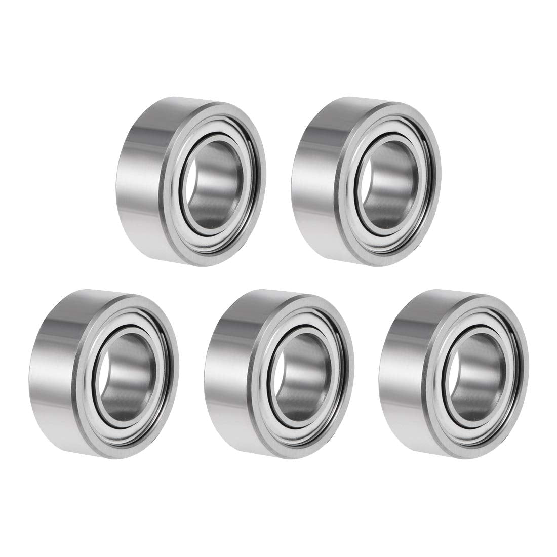 R188ZZ Deep Groove Ball Bearing 1/4"x1/2"x3/16" Double Shielded ABEC-3 Bearings 5-Pack