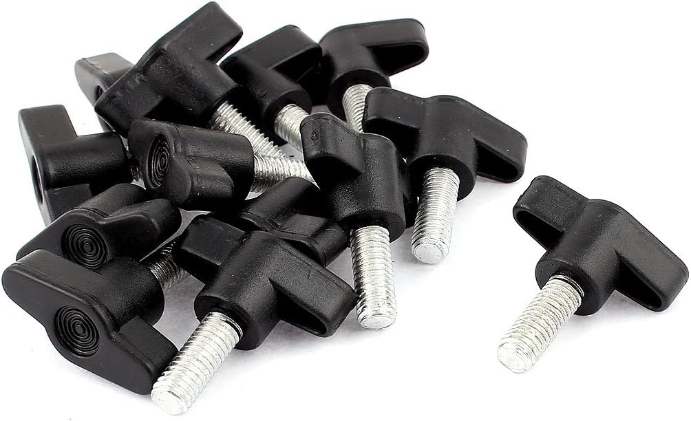 8mm x 20mm Male Thread Plastic T Handle Screw On Clamping Knob 13pcs