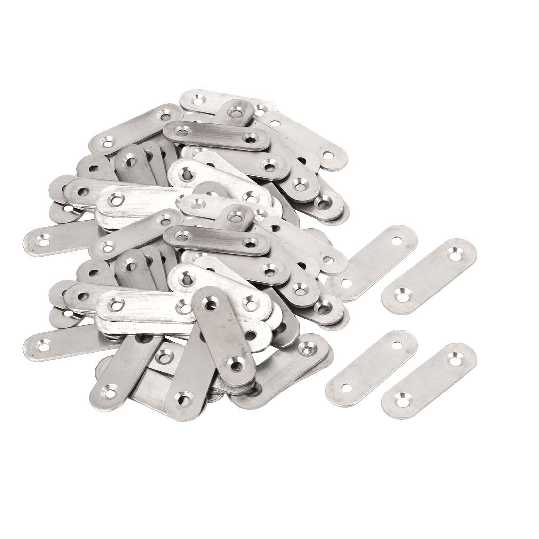 50mmx16mmx2mm Flat Repair Joining Brace Mending Fixing Plate 100pcs