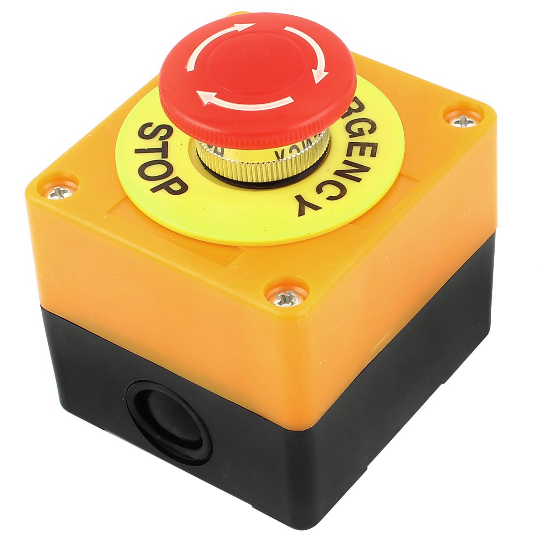 Red Sign Mushroom Emergency Stop Push Button Switch Station 1 NO 1 NC