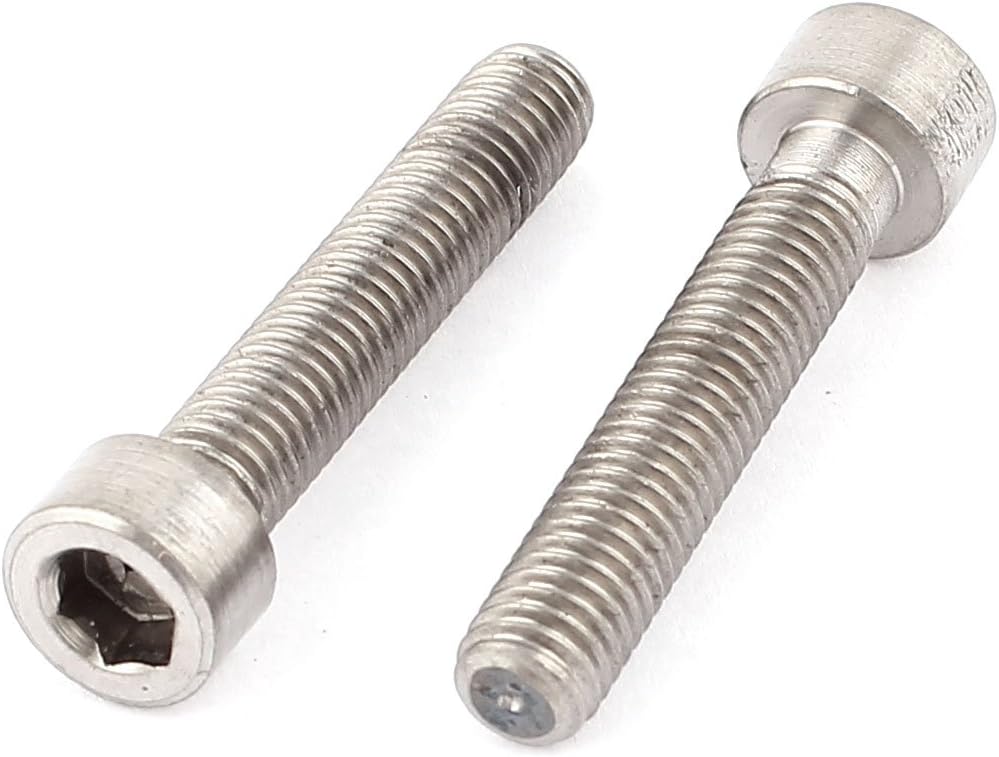 M8x40mm 1.25mm Pitch Hex Socket Cap Screws Bolts 2pcs