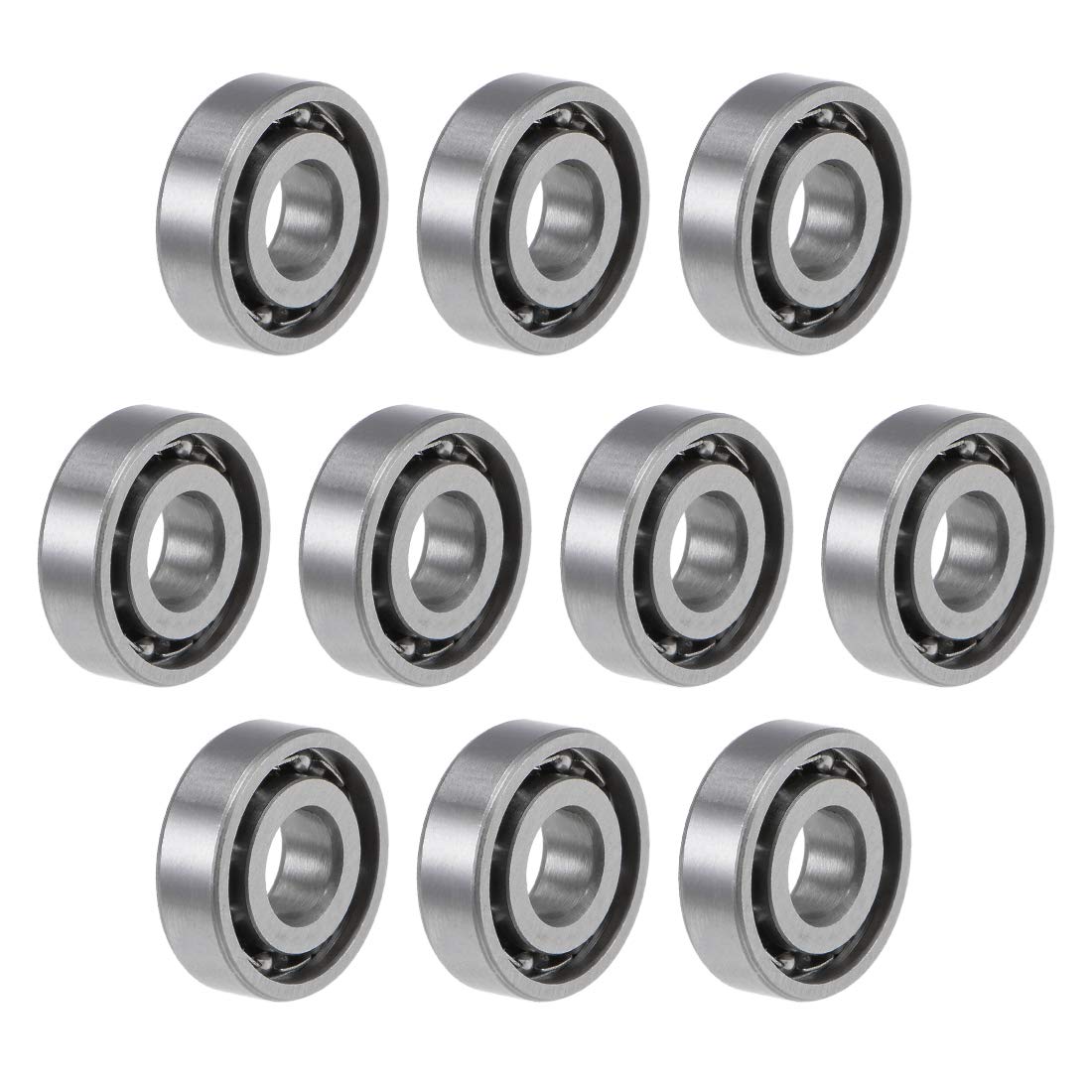 MR104K Deep Groove Ball Bearings 4mm Inner Dia 10mm OD 3mm Thick Open Type Chrome Steel Z2 10pcs