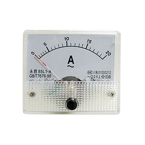 AC 0-20A Rectangle Analog Current Panel Ammeter Gaugeere Meter