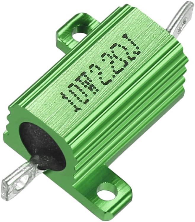 Aluminum Case Resistor 10W 2.2 Ohm Green Wirewound for LED Rod Post 10W2.2RJ
