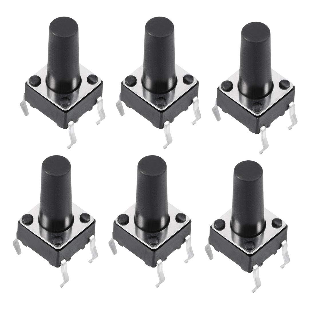 6x6x12mm Panel Momentary 4-Pin PCB DIP Tactile Tact Push Button Switch 10PCS