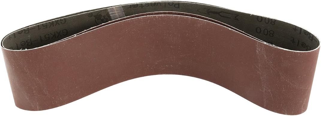 4-Inch x 36-Inch Aluminum Oxide Sanding Belt 800 Grits Sandpaper Flush Joint for Belt Sander 2pcs