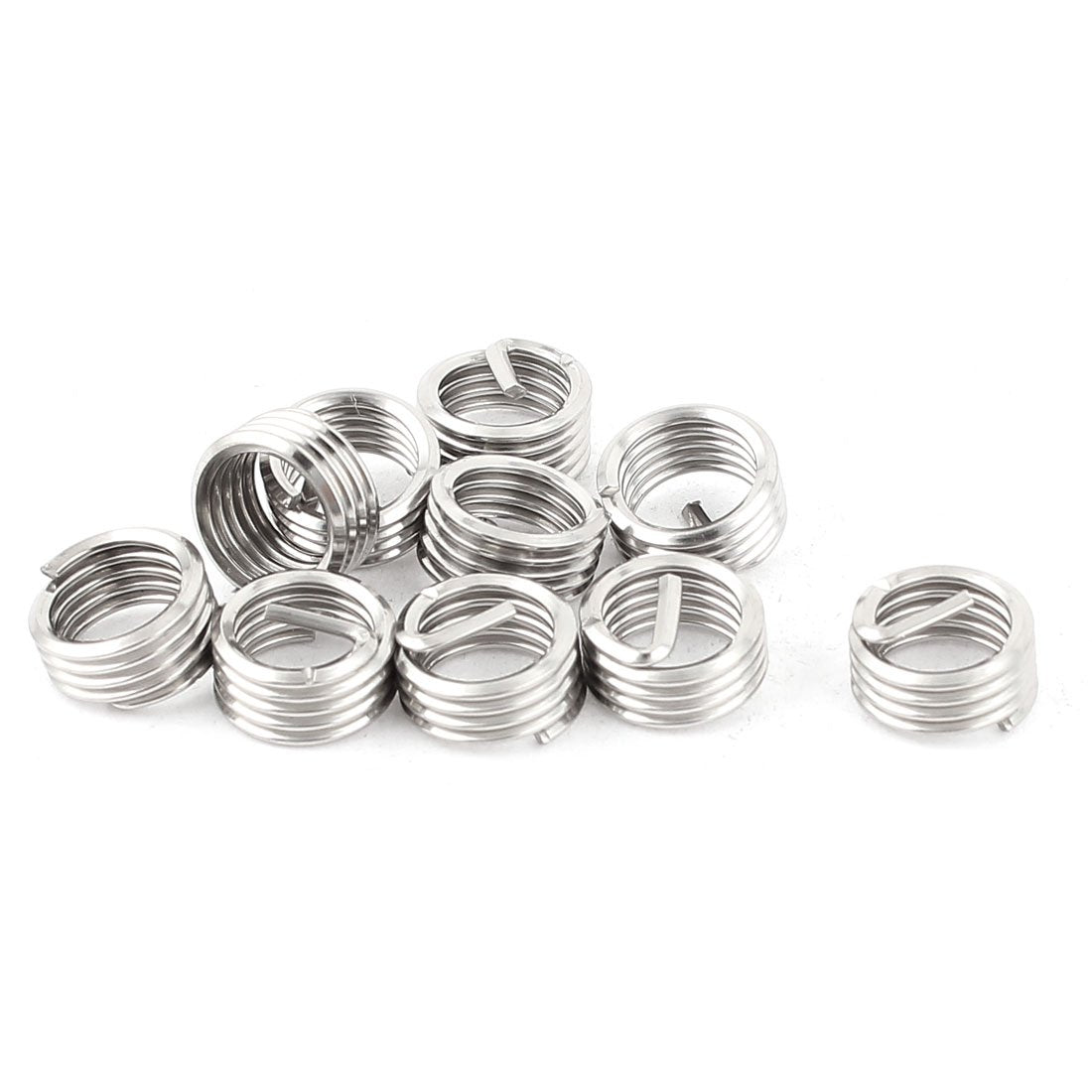 10Pcs 304 Metal Helicoil Wire Thread Repair Inserts M8 X 1.25mm X 1D