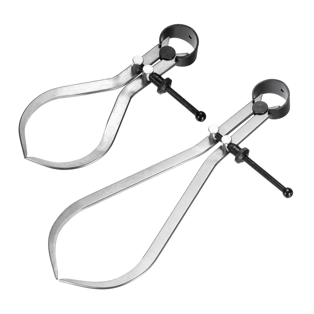 2pcs Spring Outside Caliper 6" 9" Stainless Steel Adjustable Spring Caliper Bent-Leg for Wood Turning Lathe Projects