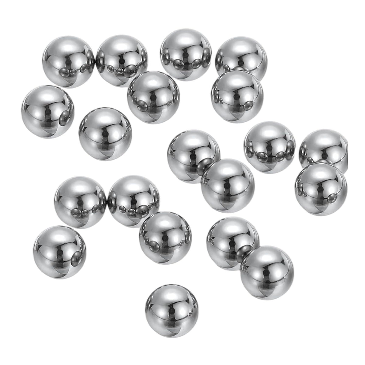 20Pcs Tungsten Steel Bearing Balls 0.5mm Carbide G10 Precision Ball for Industrial Spheres, Machinery, Automotive, and DIY (Mirror Finish)