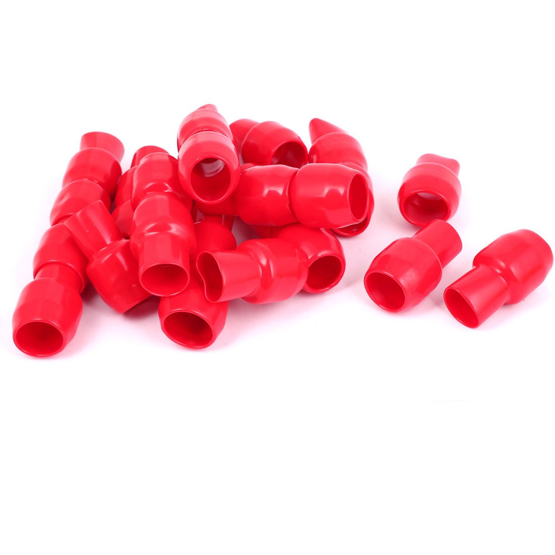 PVC Wire Cable Crimp Terminal End Insulating Sleeve with 25 Piece, 250 mm, Red