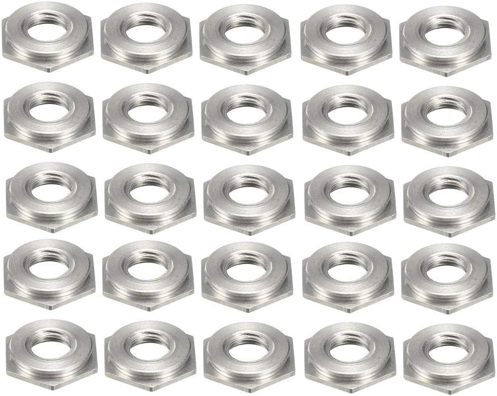 M4 x 0.7mm Pitch Hex Head Carbon Steel Blind Hole Self Clinching Standoff Nuts FS-M4-1, 1.5mm Height Pack of 25