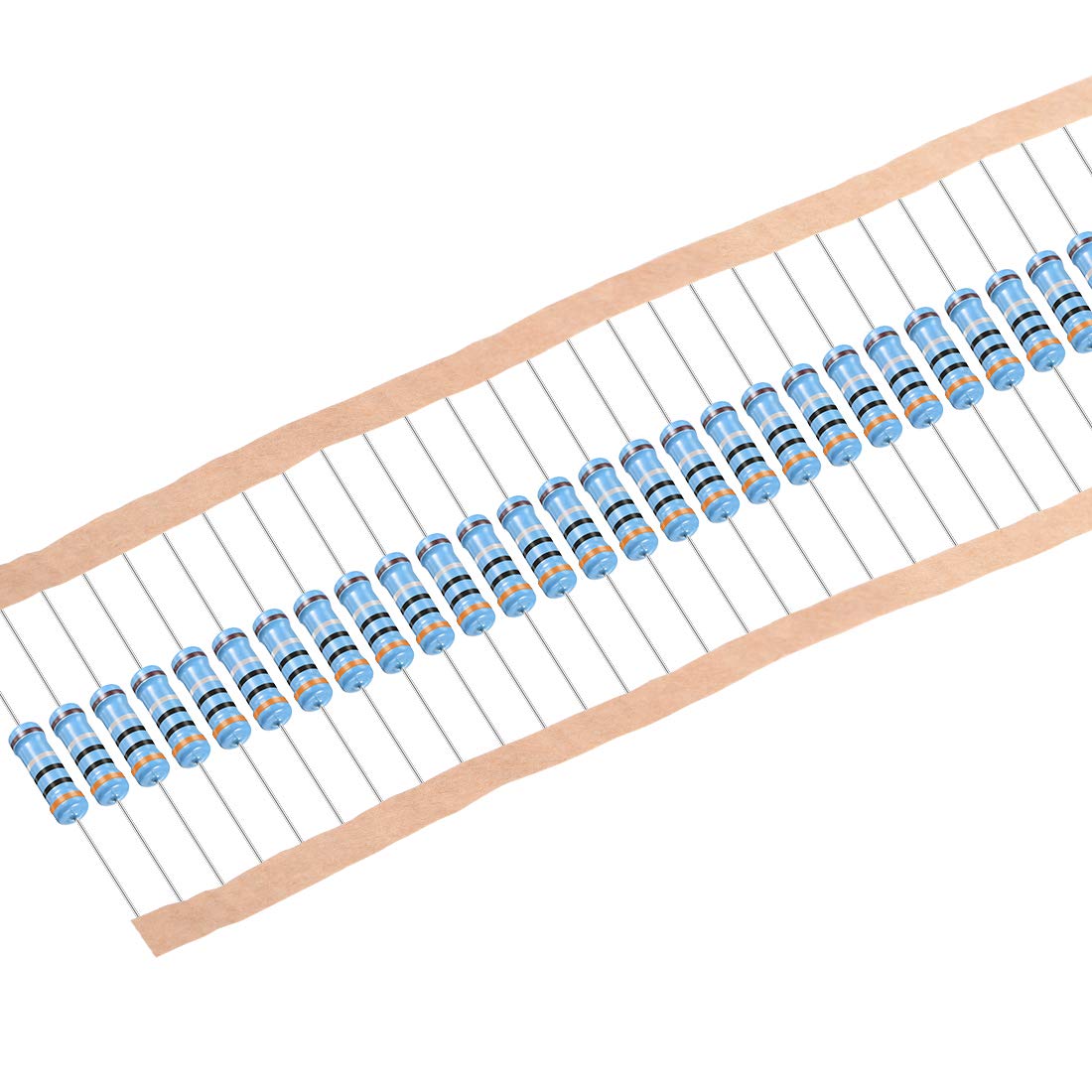 30Pcs 3 Ohm Resistor, 2W 1% Tolerance Metal Film Resistors, Lead, 5 Bands for DIY Electronic Projects and Experiments
