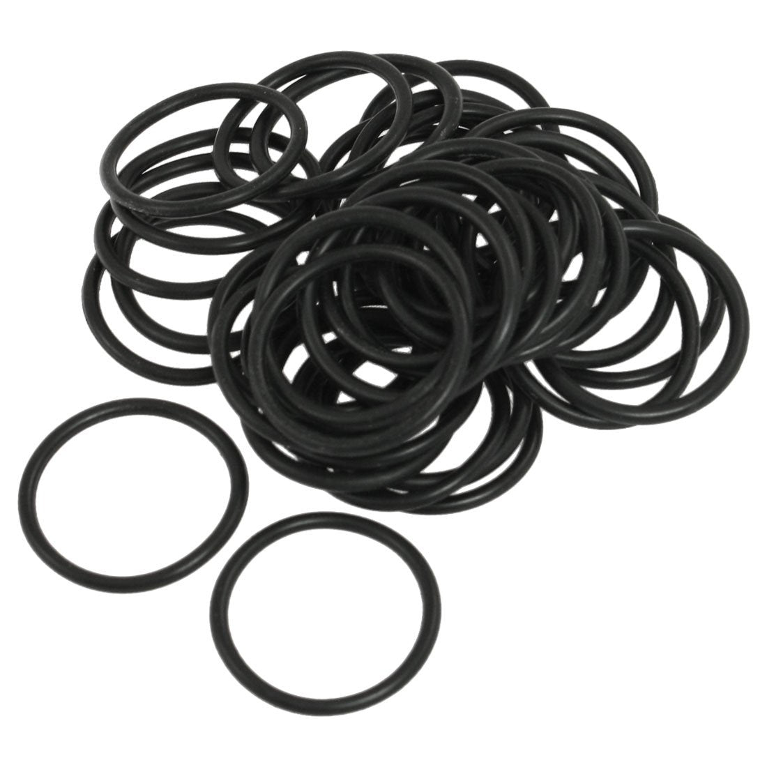 50 Pcs Black Nitrile Rubber O Ring Sealing Gaskets 30mm x 2.5mm