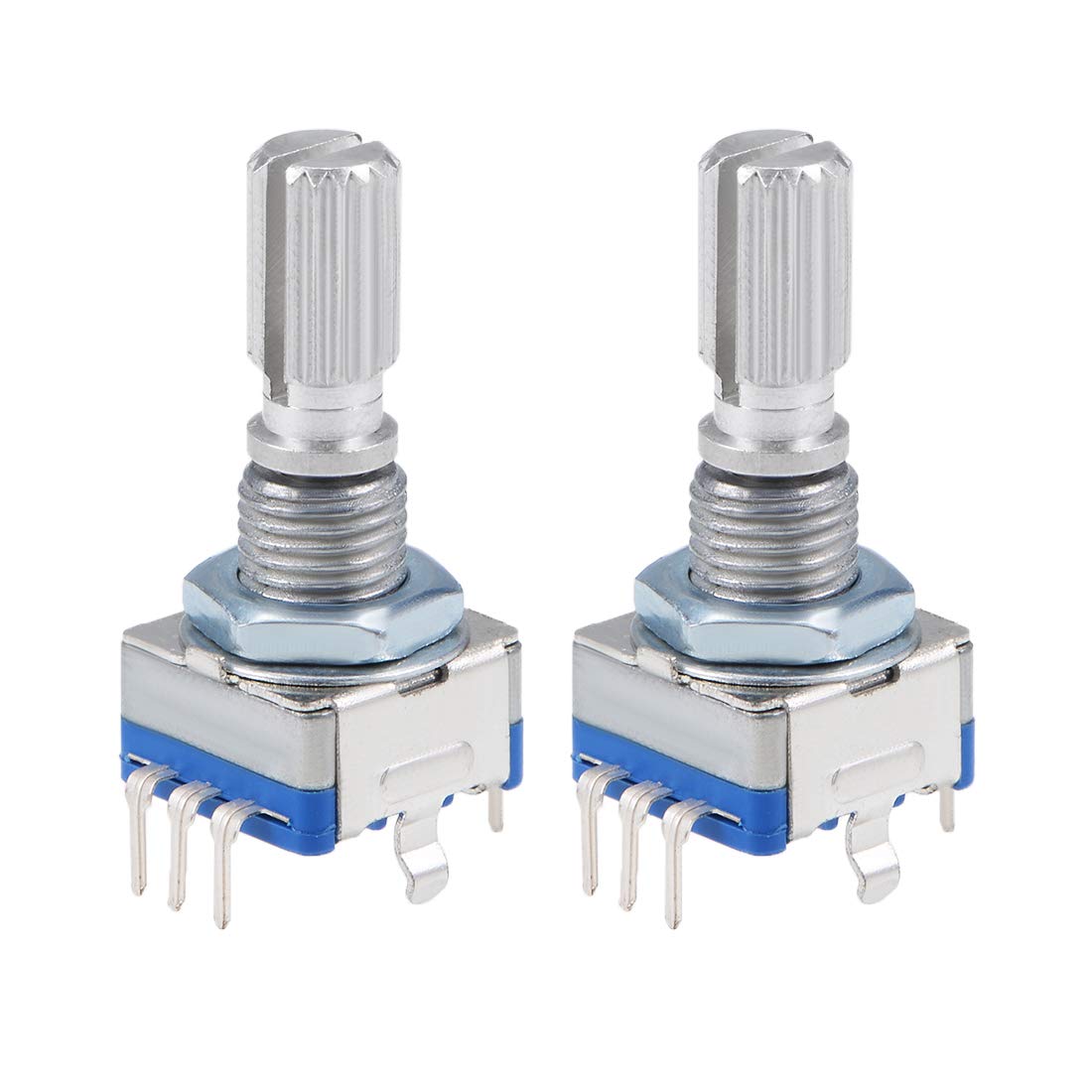 360 Degree Rotary Encoder Code Switch Digital Potentiometer EC11 5 Pins 20mm 2pcs