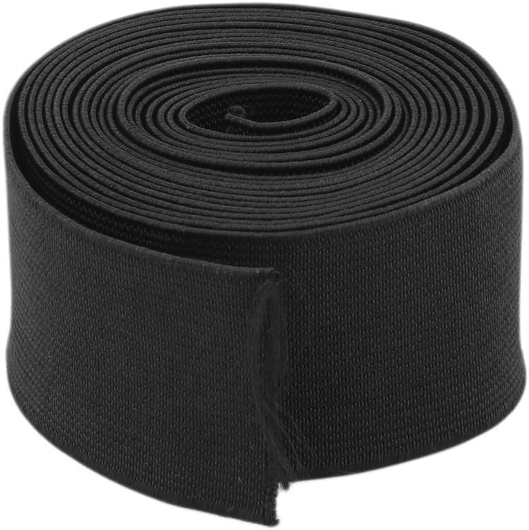 LinkMejor Polyester Tailoring DIY Sewing Stretchy Knitting Elastic Band Rope 2.84 Yards Black