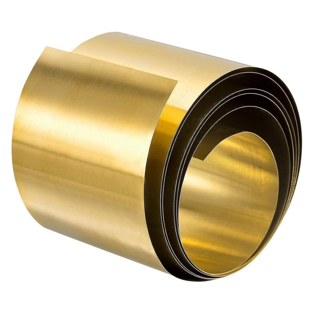 Brass Sheet Roll, 1Pcs 40" x 2" x 0.002" H62 Metal Foil Plate for Crafts, Electrical Repairs, Industry